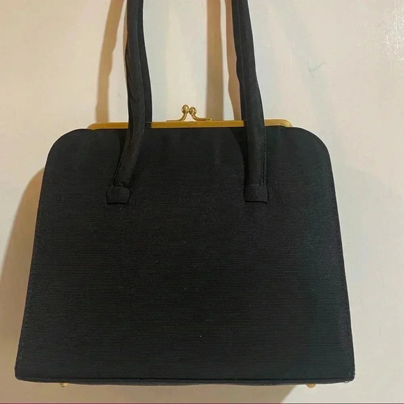 Anya hinmsrch black vintage nylon evening bag - Picture 1 of 9